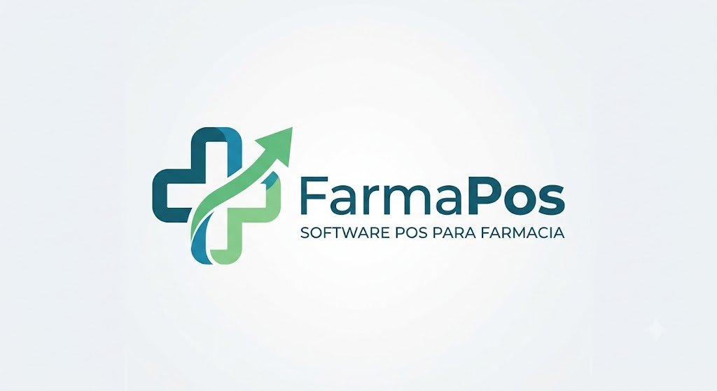 Logotipo de FarmaPos, software POS para farmacia